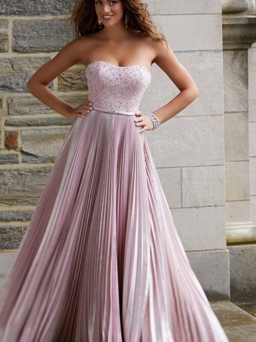 45063 - Morilee - Abito Cerimonia Metallic Blush
