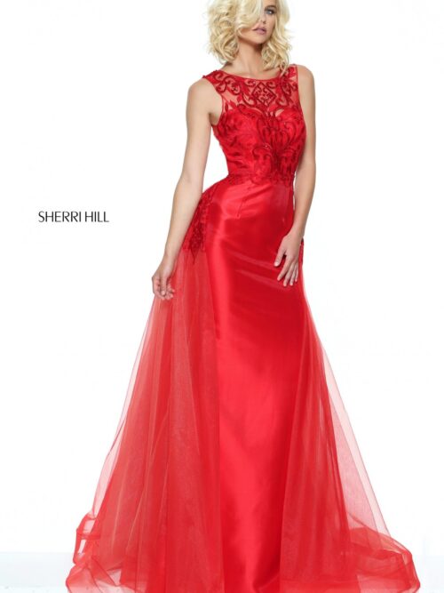 50922 - Sherri Hill - Abito Cerimonia Rosso