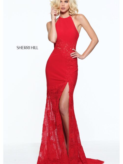 51019 - Sherri Hill - Abito Cerimonia Rosso