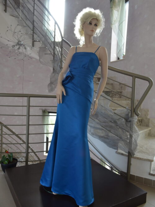 BG0058 - Abito Lungo Autentica Colore Royal Taglia 42