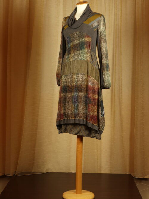 BG0065 - Abito Midi Messcalino Colore Fantasia Taglia 44