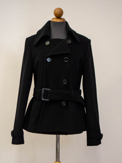 BG0233 - Cappotto Donna Corto Rosangé Colore Nero Taglia 46