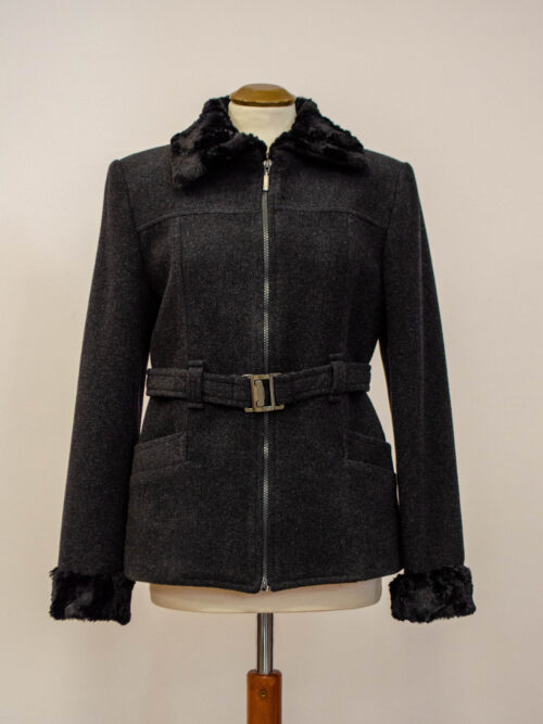 BG0240 - Cappotto Donna Corto Opera Prima Colore Nero Taglia 42