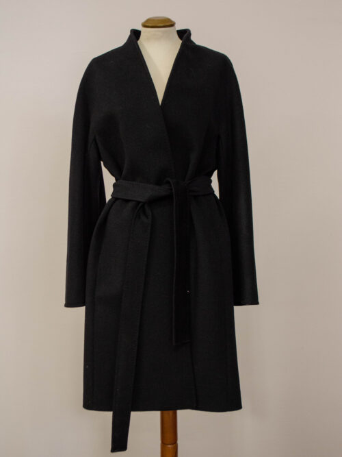 BG0251 - Cappotto Donna Lungo Lella Chatiè Colore Nero Taglia 50