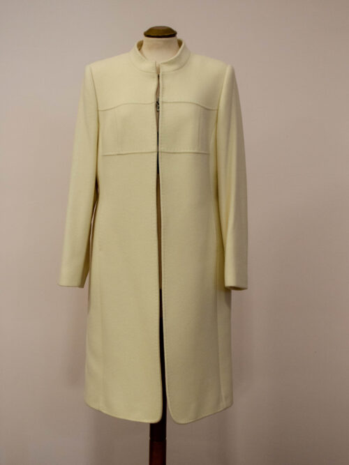 BG0255 - Cappotto Donna Lungo Christina Felix Colore Bianco Taglia 44