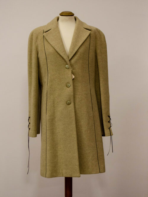 BG0273 - Cappotto Donna Lungo Laren Colore Sabbia Taglia 46