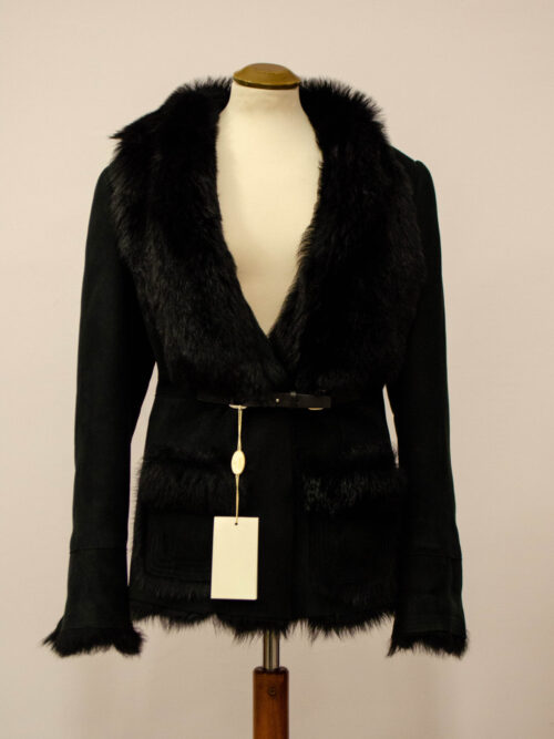 BG0287 - Cappotto Donna Corto German's Colore Nero Taglia 46