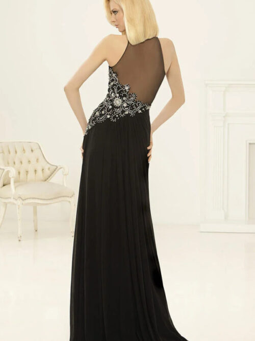 E729 - Eleni Elias - Abito Cerimonia Viola Scuro