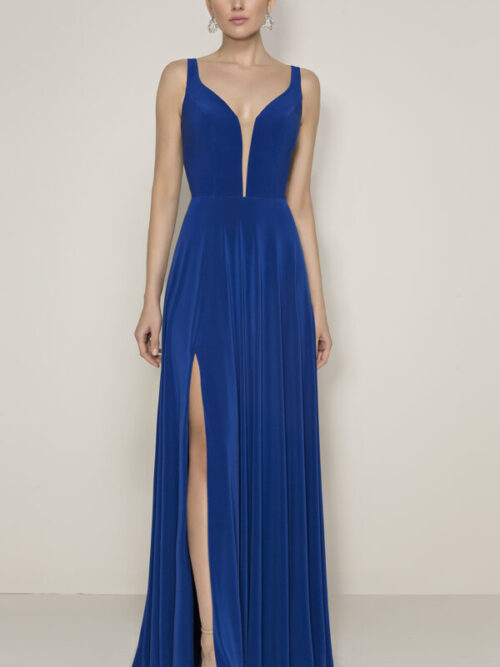 E844 - Eleni Elias - Abito Da Cerimonia Royal Scollo a Punta