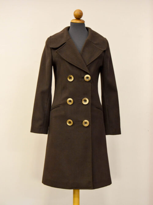 BG0295 - Cappotto Donna Lungo Opera Prima Colore Marrone