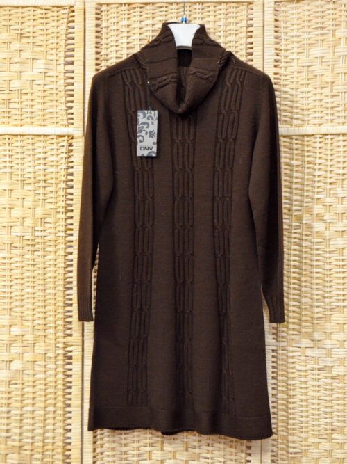 BG0303 - Abito Donna Corto Daneva Colore Marrone Taglia 46