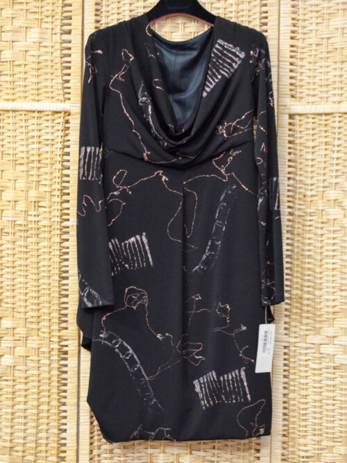 BG0311 - Abito Donna Corto Bianca Dei Bleve Colore Fantasia