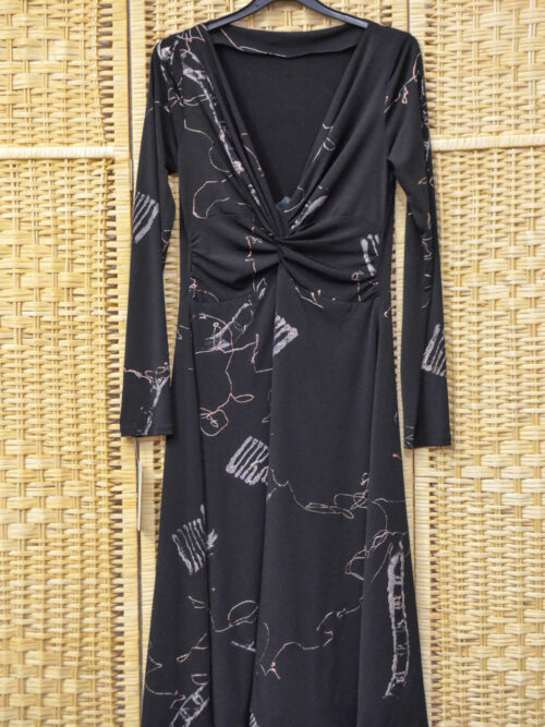 BG0312 - Abito Donna Corto Bianca Dei Bleve Colore Fantasia Taglia 46