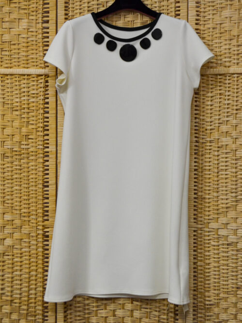 BG0313 - Abito Donna Corto Marea Baia Colore Bianco Taglia 46