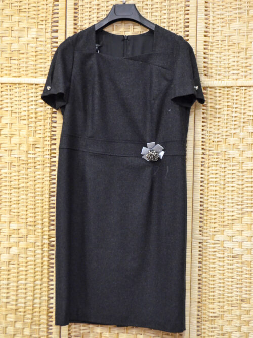 BG0319 - Abito Donna Corto Peg Moda Colore Grigio Taglia 50