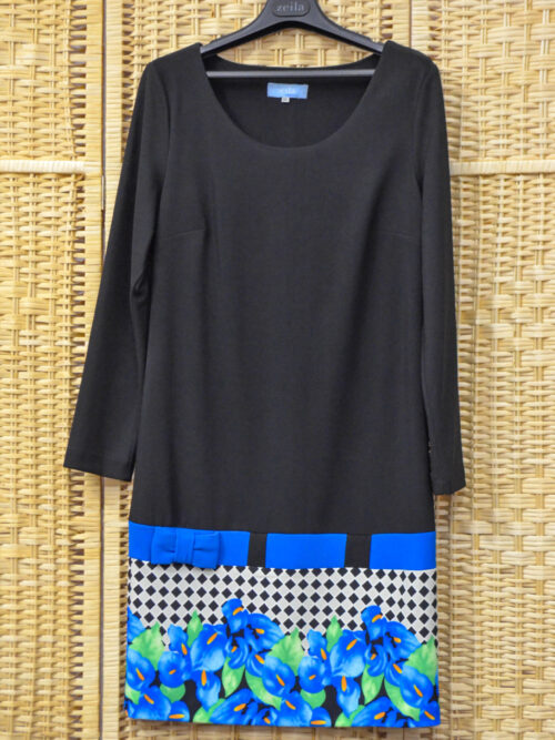 BG0324 - Abito Donna Corto Zeila Colore Nero | Blu e Bianco Taglia 46